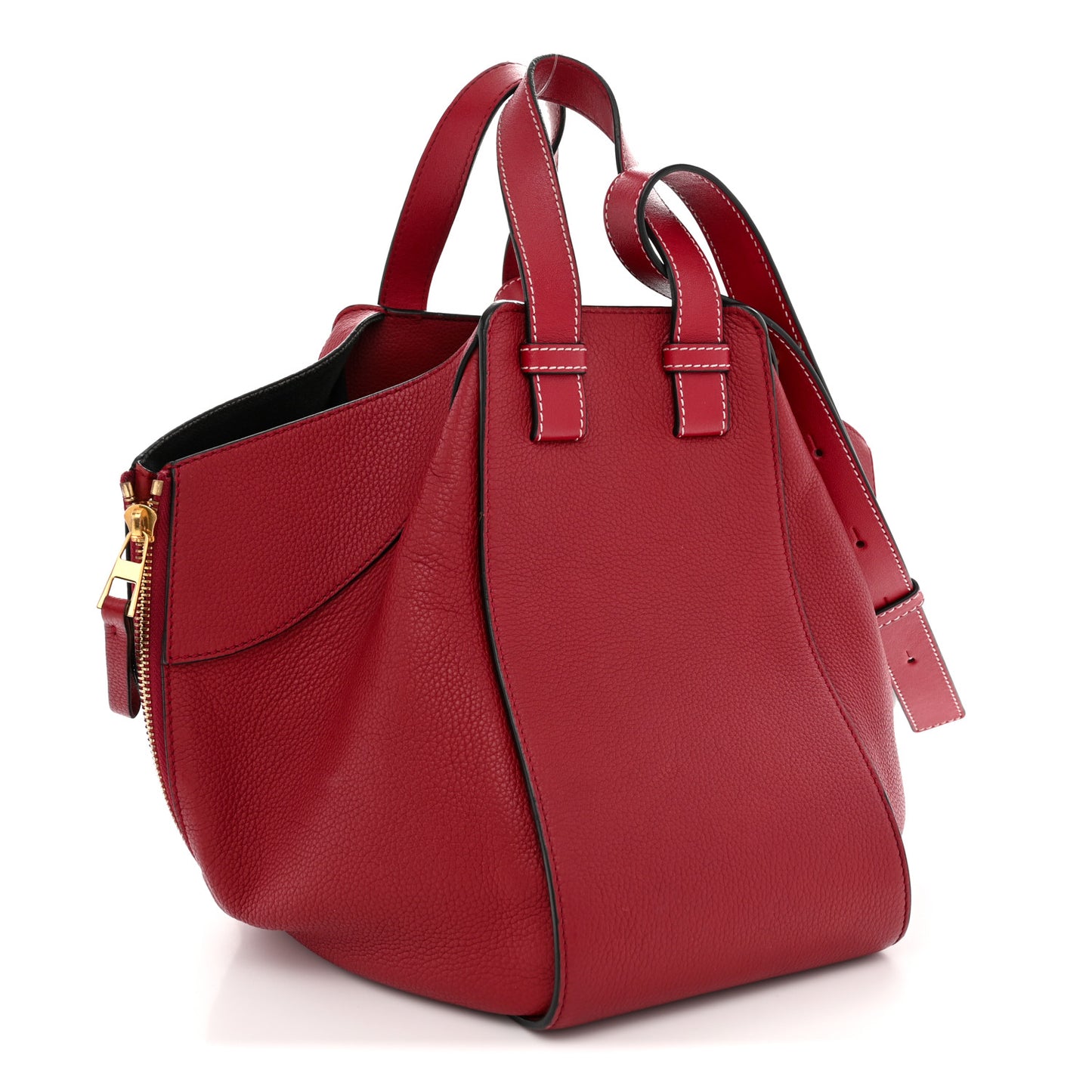Calfskin Small Hammock Shoulder Bag Rouge