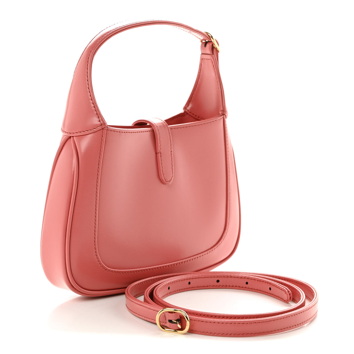 Gucci Boarded Dyana Lux Calfskin Mini Jackie 1961 Hobo Pink 3 of 9