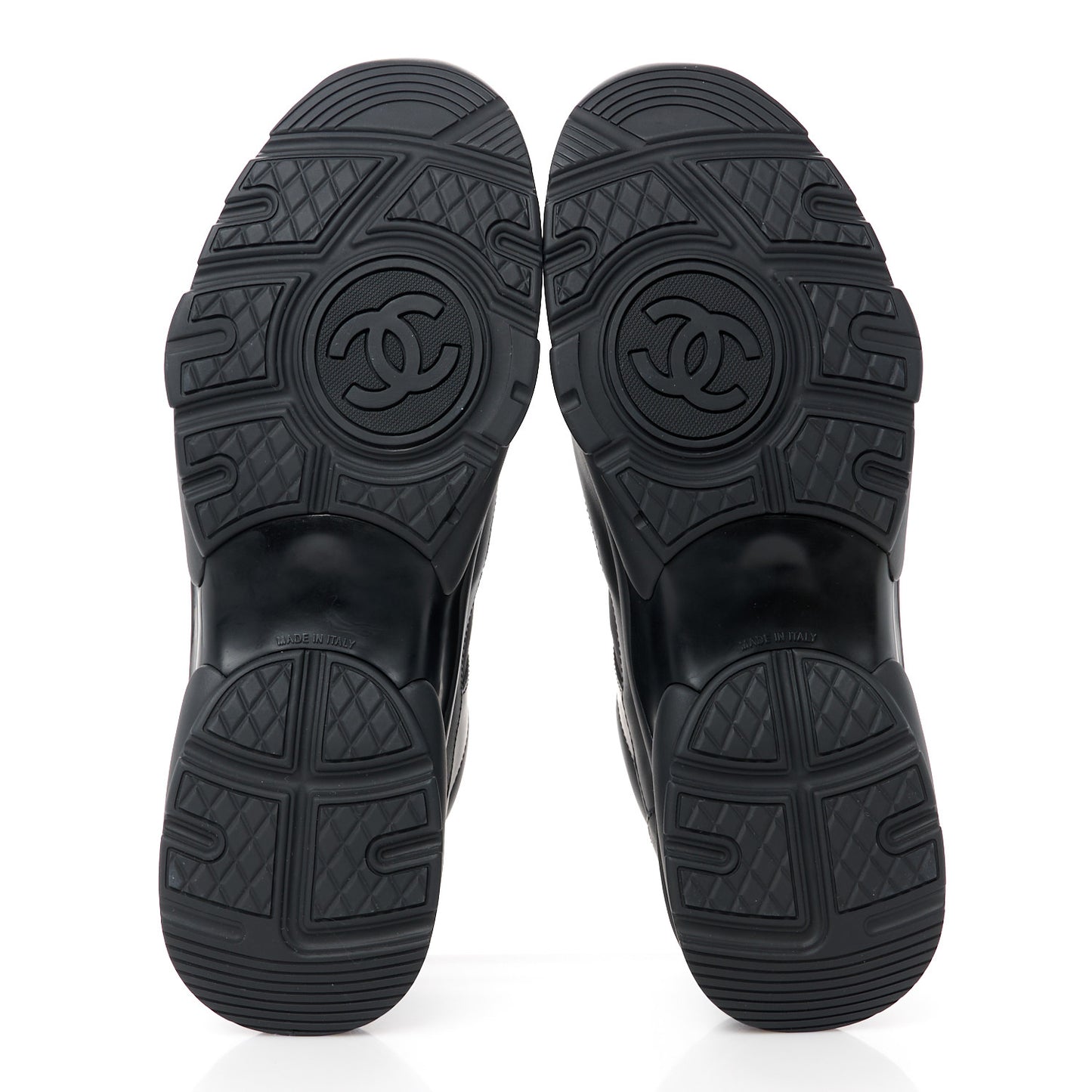 Lambskin Fabric CC Uniform Mens Sneakers 44 Black