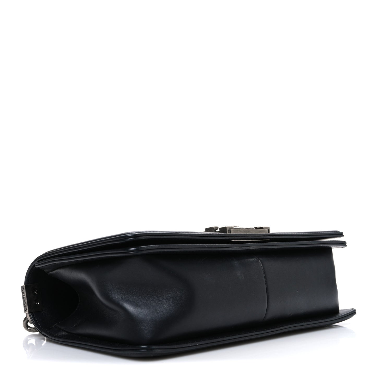 Lambskin Quilted Medium Boy Flap Black