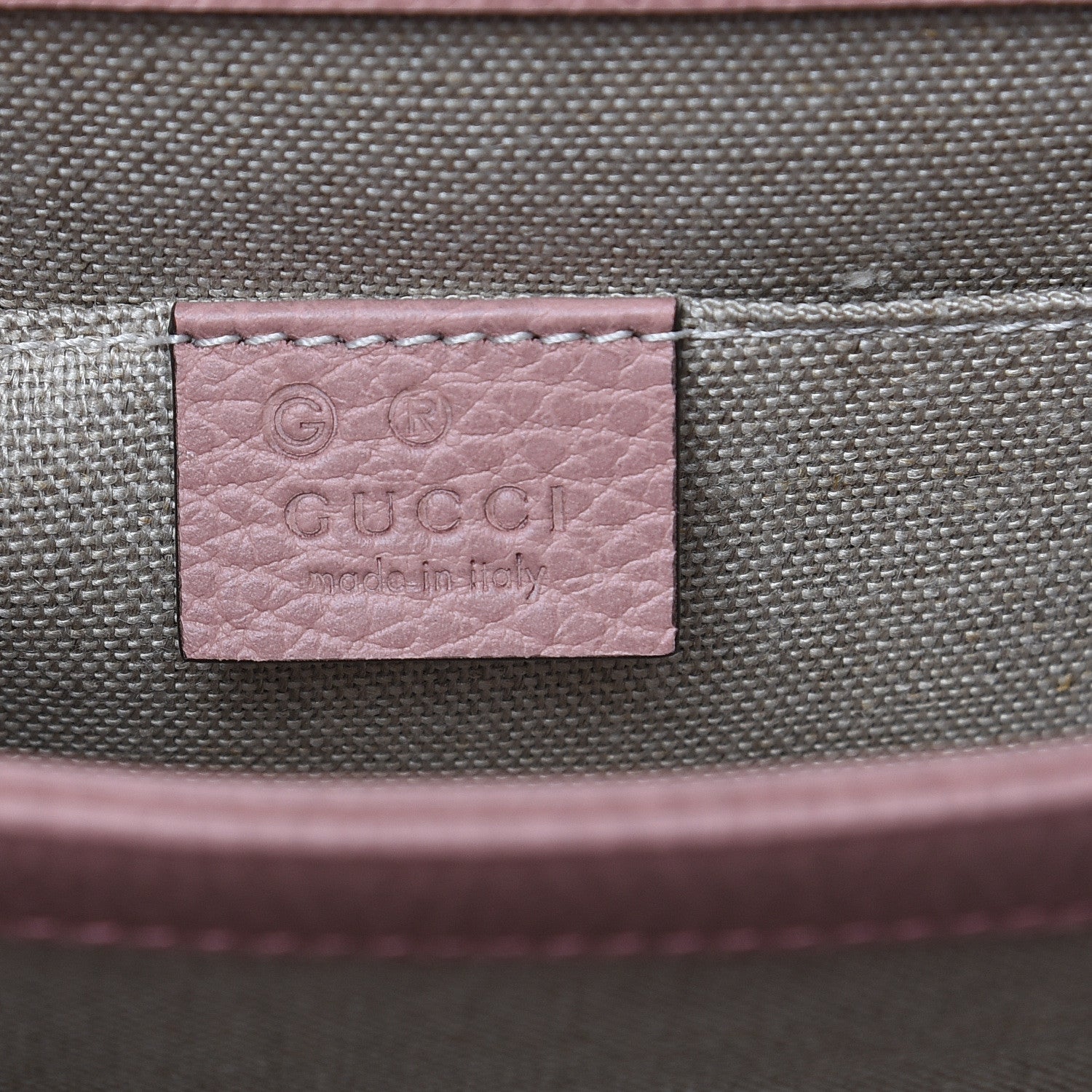 Gucci Dollar Calfskin Small Interlocking G Shoulder Bag Soft Pink 6 of 9