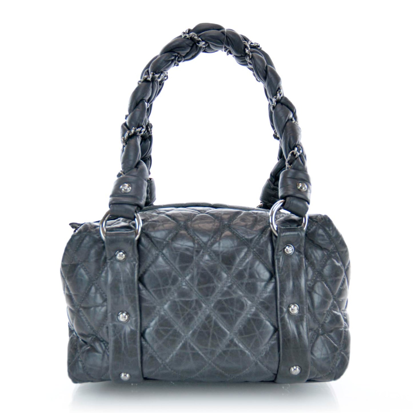 Ligne Lady Braid Small Tote Grey