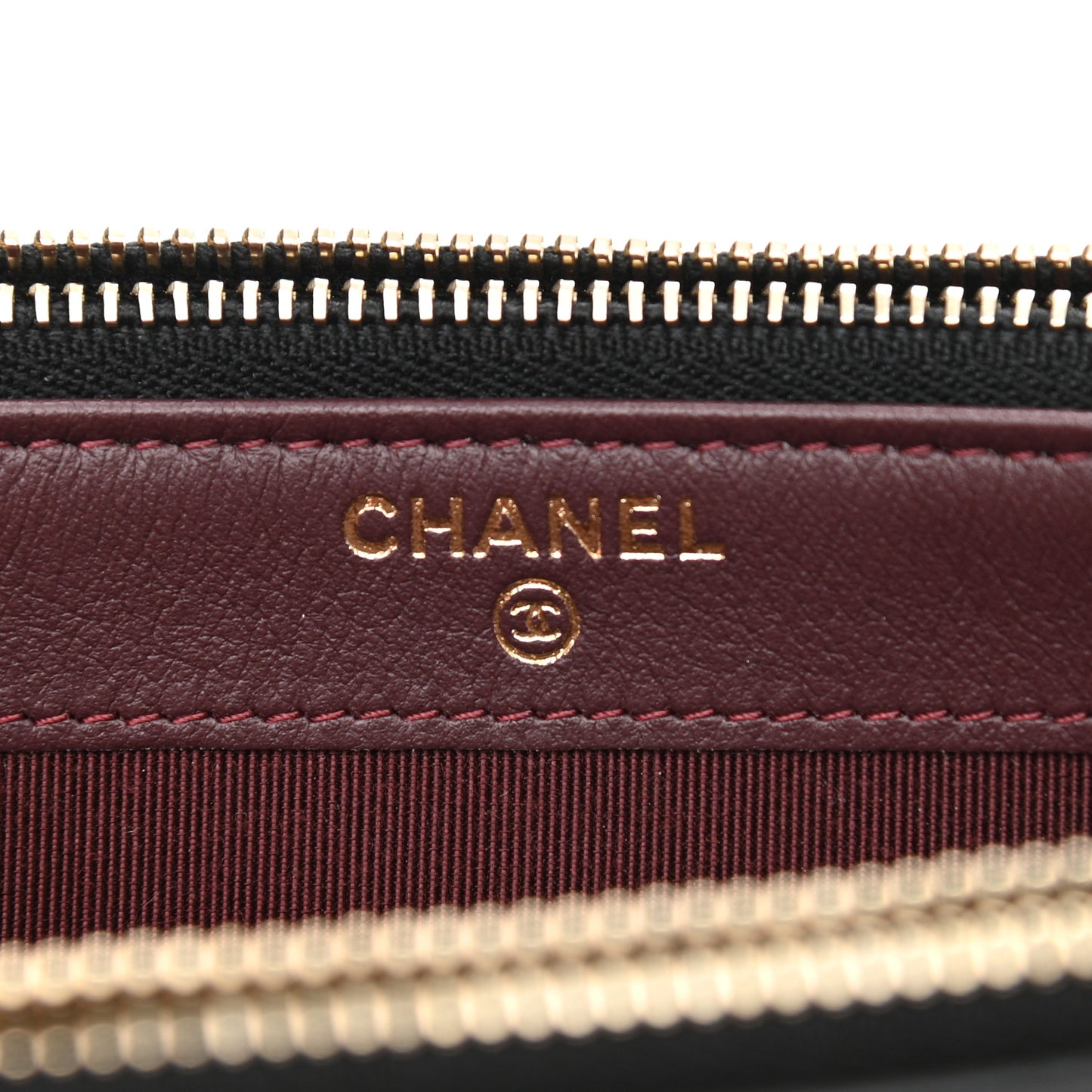 Aged Calfskin Lucky Charms 2.55 Reissue Small Clutch With Chain Black