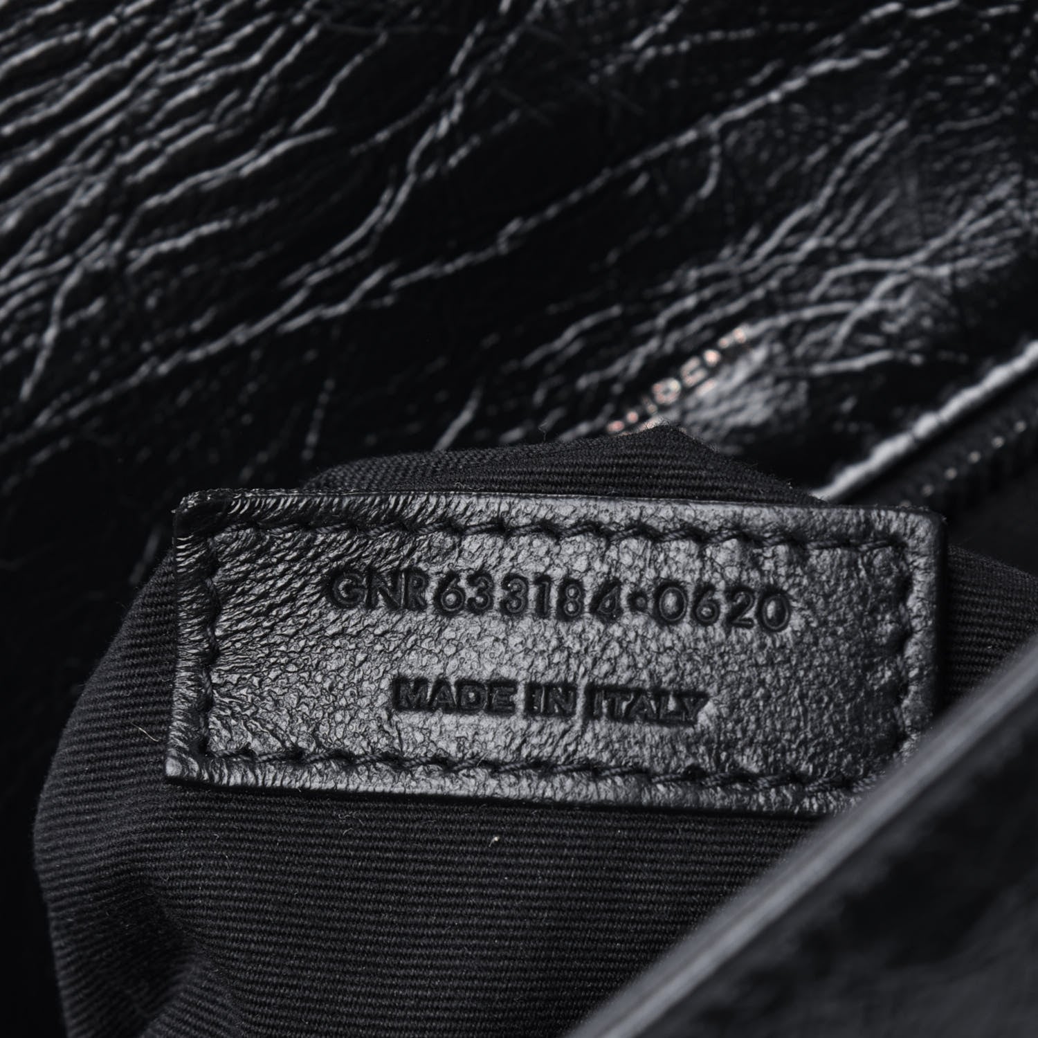 Saint Laurent Crinkled Calfskin Matelasse Monogram Medium Niki Chain Satchel Black 7 of 14