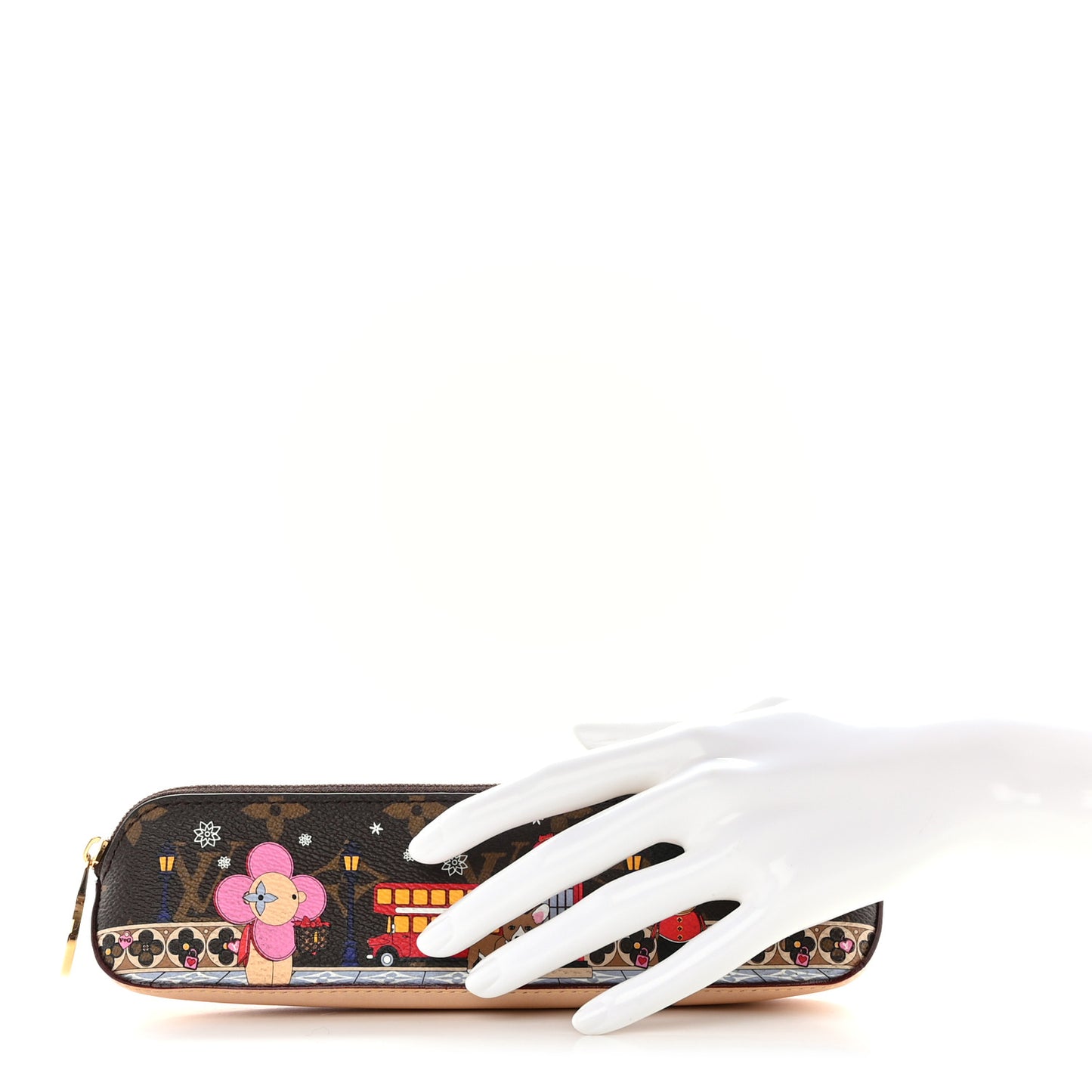 Monogram Monogram 2021 Christmas Animation London Elizabeth Pencil Pouch Coquelicot