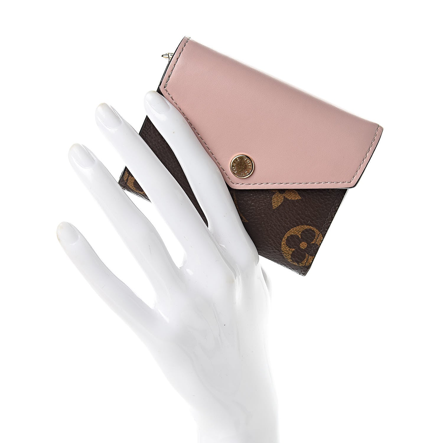 Louis Vuitton Monogram Zoe Wallet Rose Ballerine 2 of 8