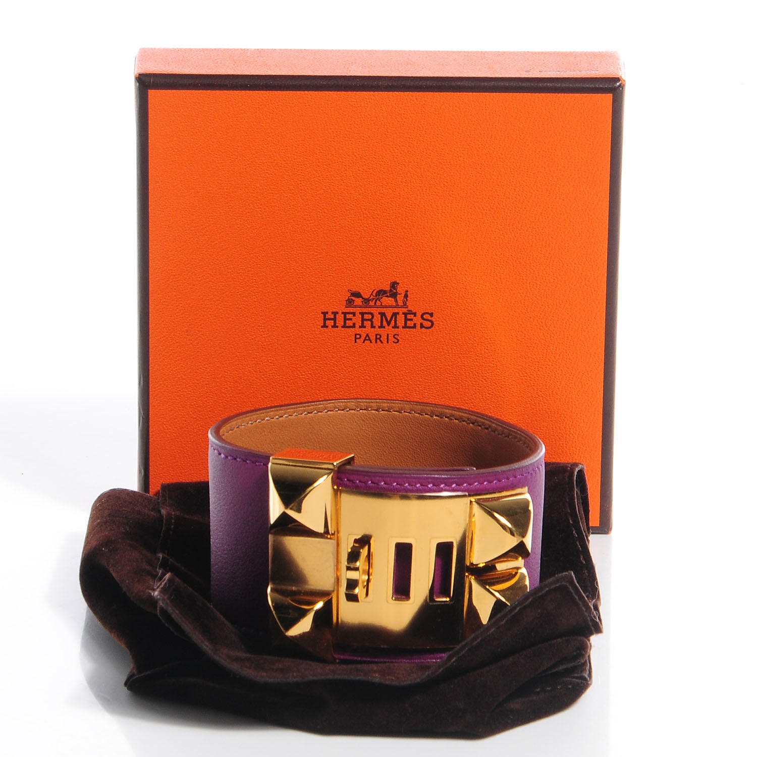 Hermes Swift Collier de Chien CDC Bracelet Large Anemone 3 of 7