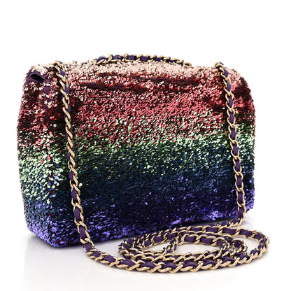 Chanel Gradient Sequin CC Small Single Flap Multicolor 3 of 11