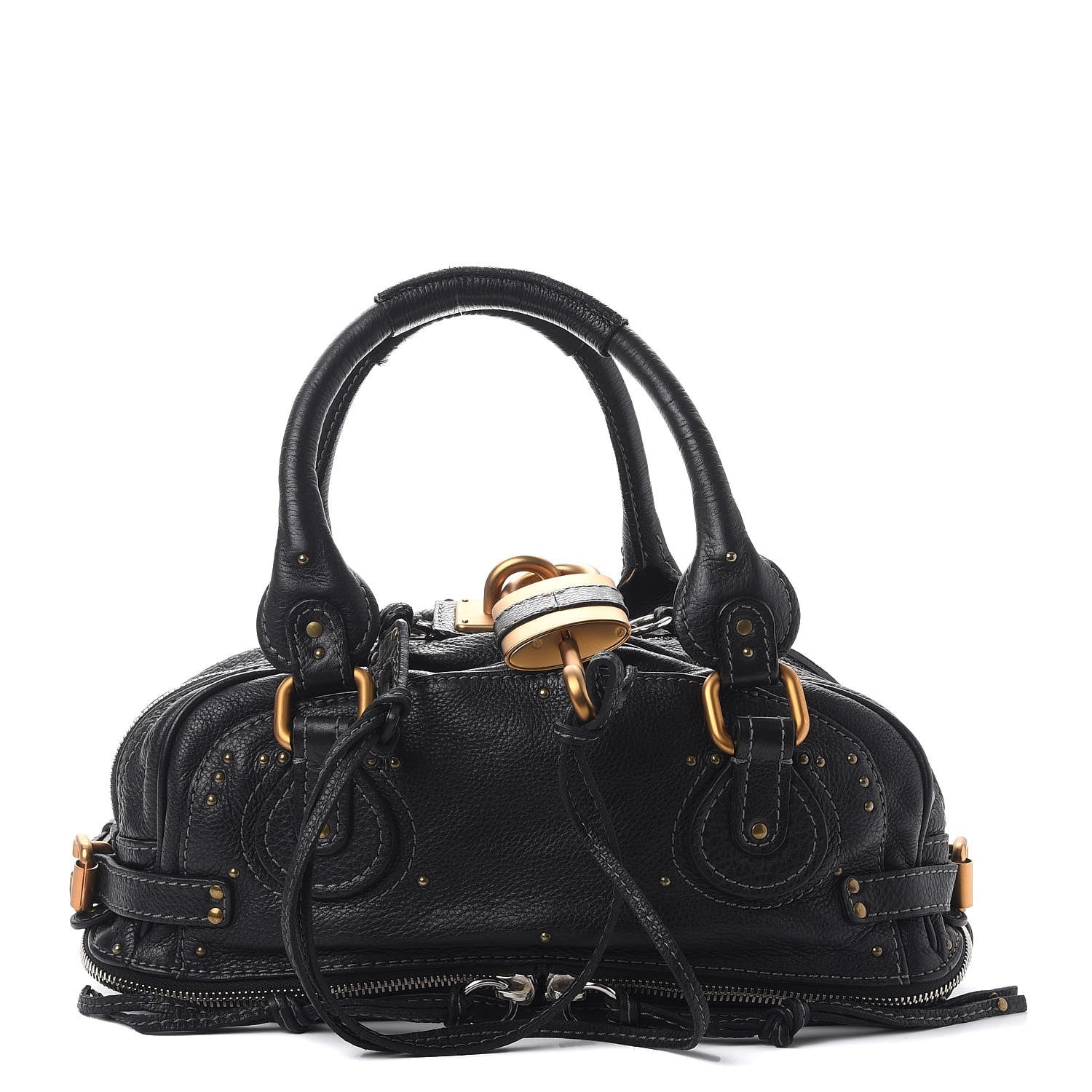 Chloe Calfskin Paddington Satchel Black 1 of 12