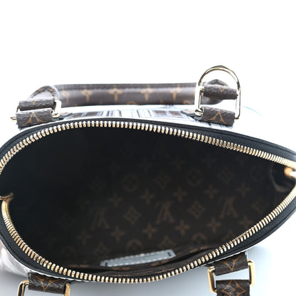 Louis Vuitton X FORNASETTI Calfskin Architettura Alma BB Black White 3 of 3