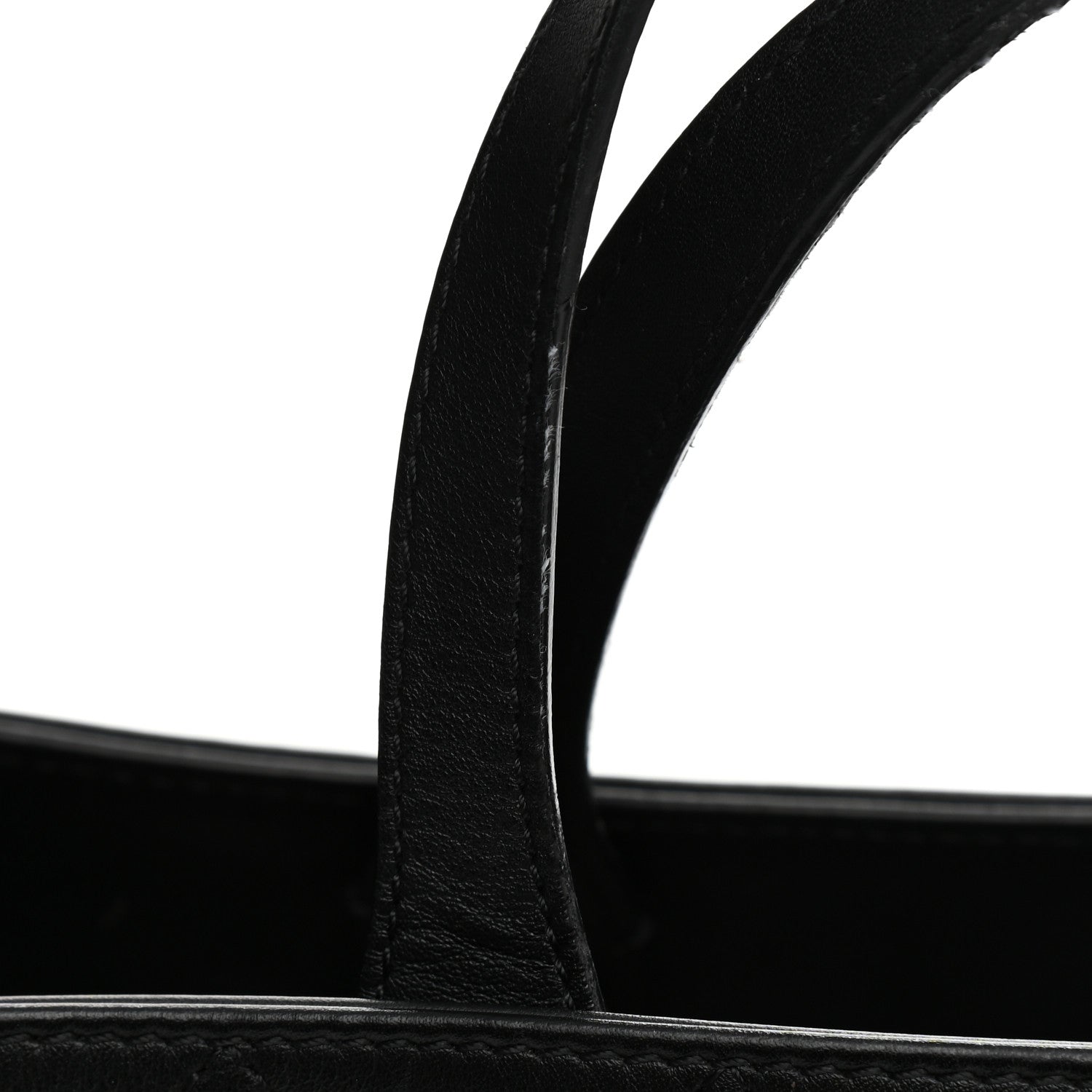 Chanel Calfskin Large Serial Shopper Tote Black 13 of 14