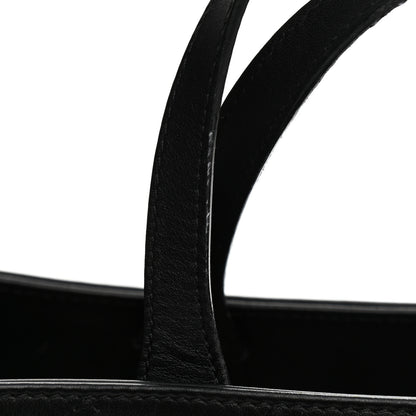 Chanel Calfskin Large Serial Shopper Tote Black 13 of 14
