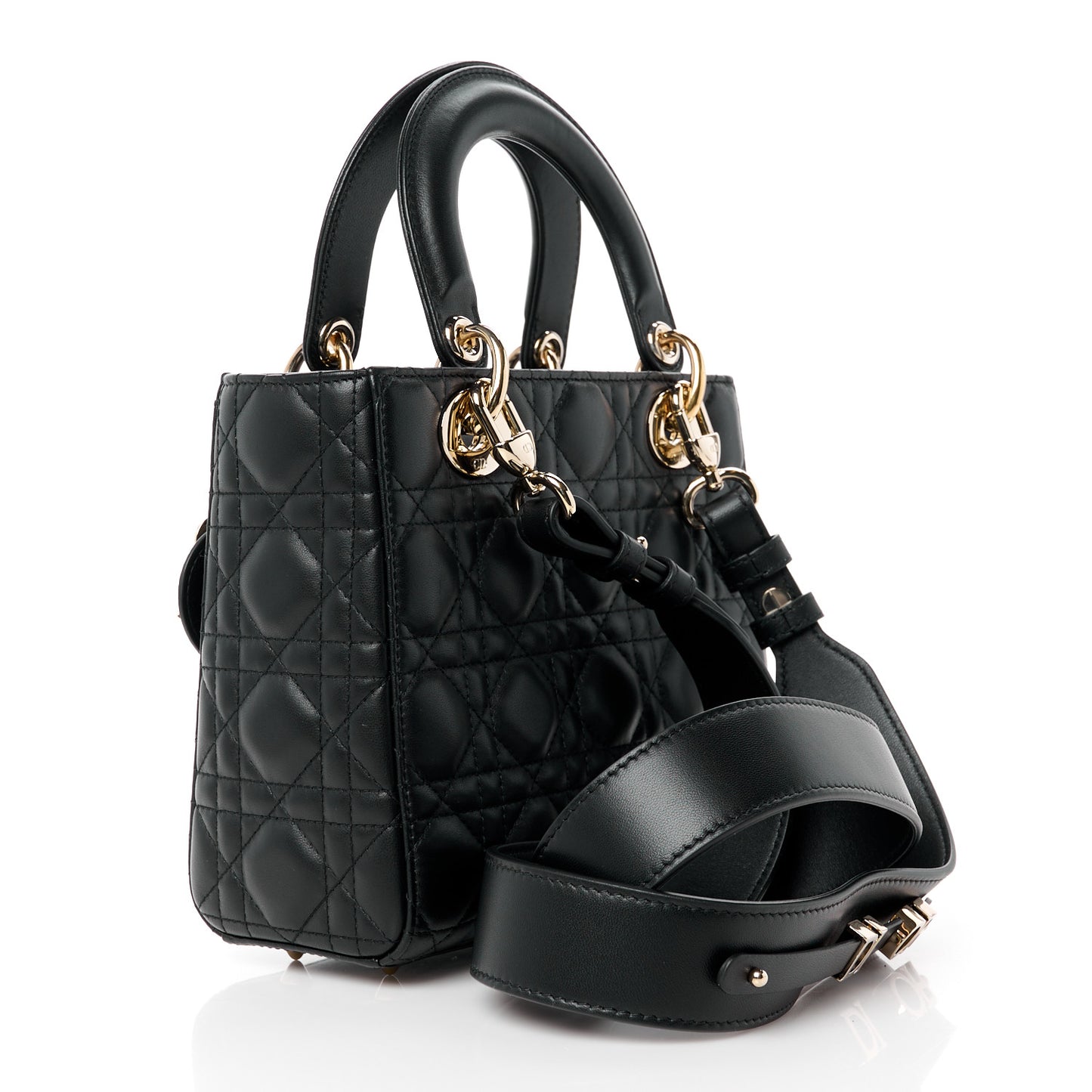 Lambskin Cannage Small My ABCDior Lady Dior Black
