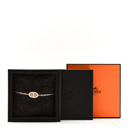 Hermes 18K Rose Gold Diamond Chaine d'Ancre Verso Bracelet ST 7 of 7