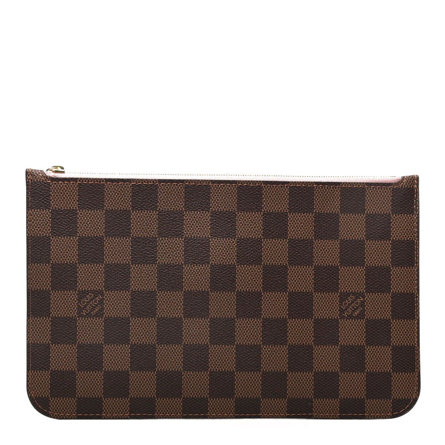 Louis Vuitton Damier Ebene Neverfull MM GM Pochette Rose Ballerine 1 of 6