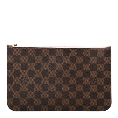Louis Vuitton Damier Ebene Neverfull MM GM Pochette Rose Ballerine 1 of 6
