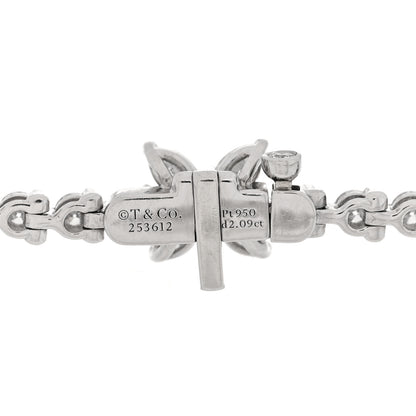 Tiffany Platinum Diamond 2.09ctw Victoria Tennis Bracelet 3 of 4