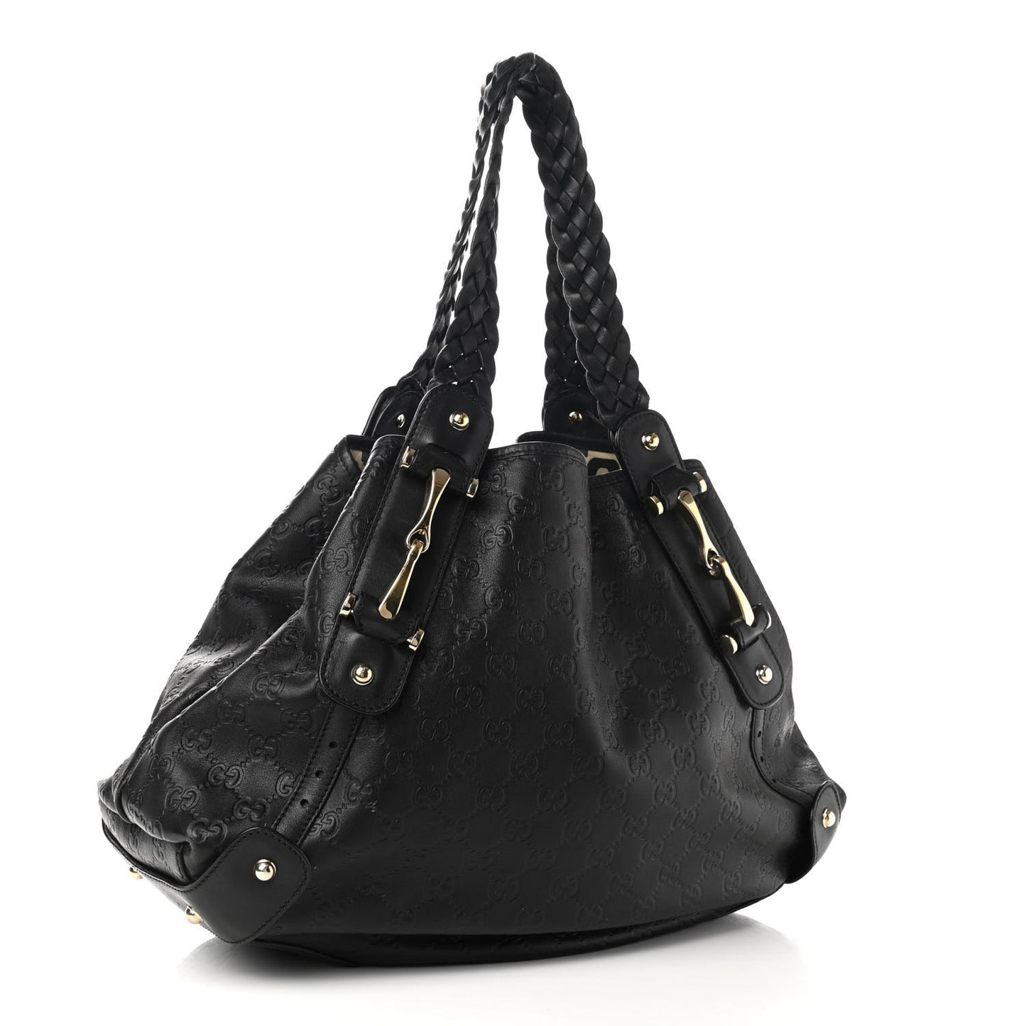 Guccissima Medium Pelham Shoulder Bag Black