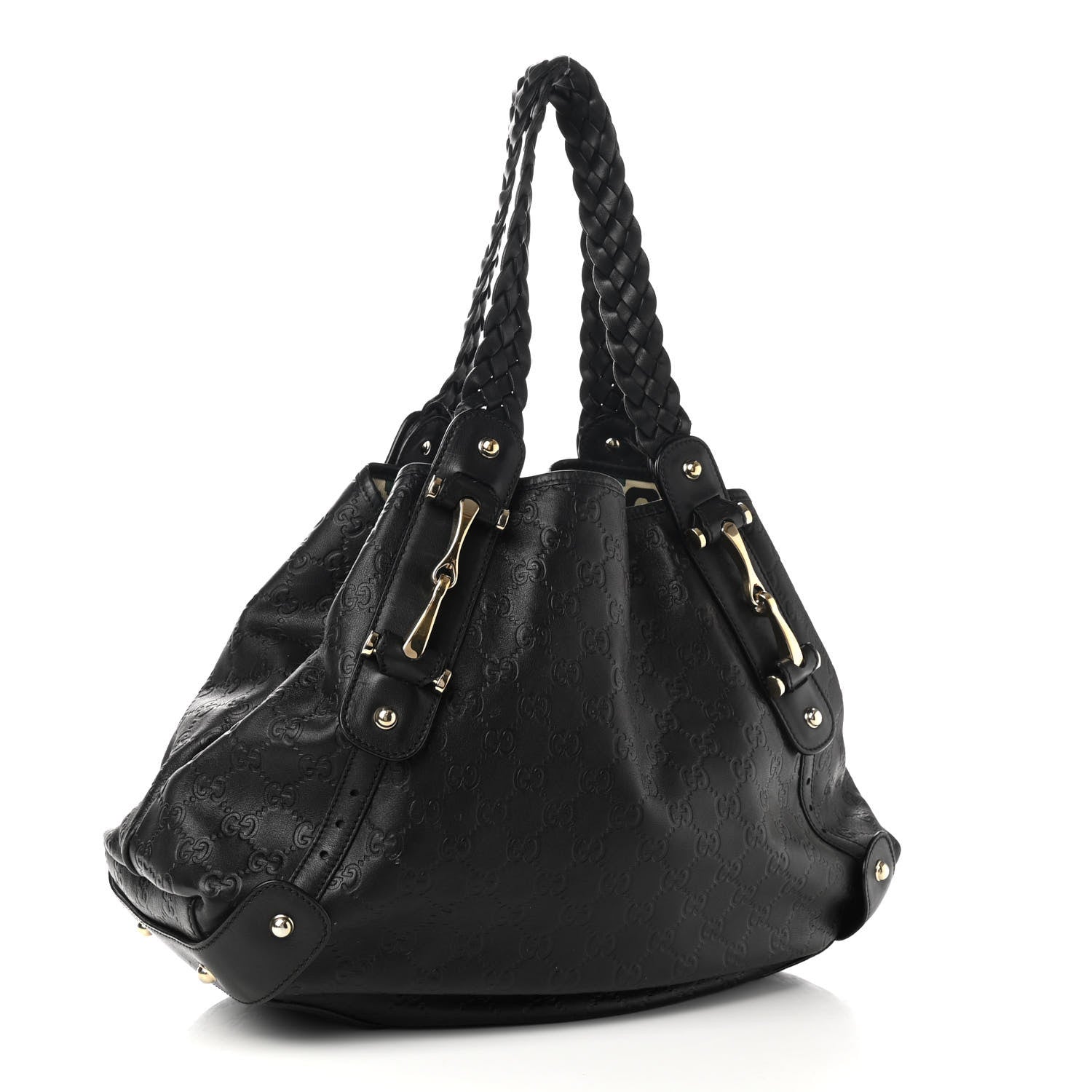 Gucci Guccissima Medium Pelham Shoulder Bag Black 3 of 12