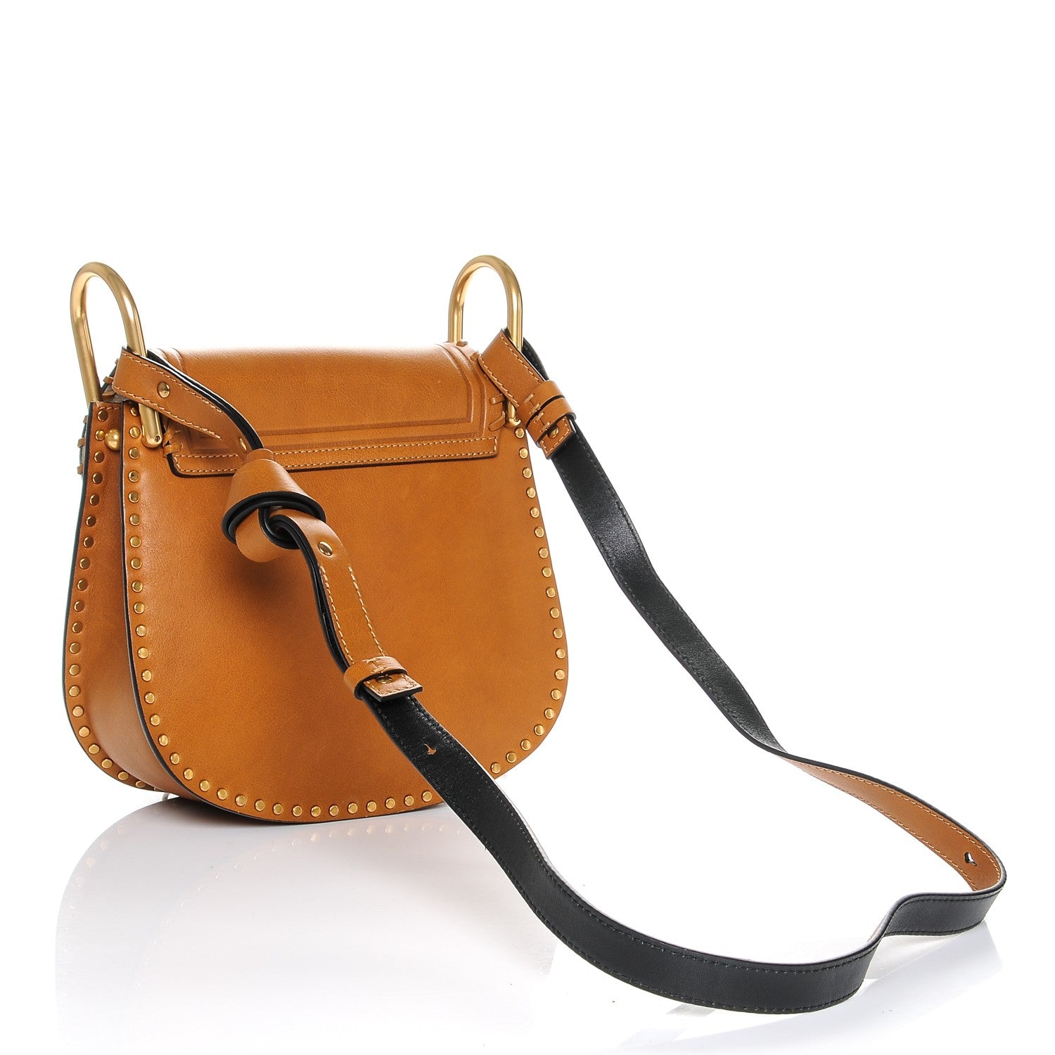 Chloe Calfskin Small Hudson Tassel Shoulder Bag Mustard Brown 3 of 6
