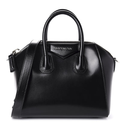 Givenchy Shiny Lord Calfskin Mini Antigona Black 1 of 11