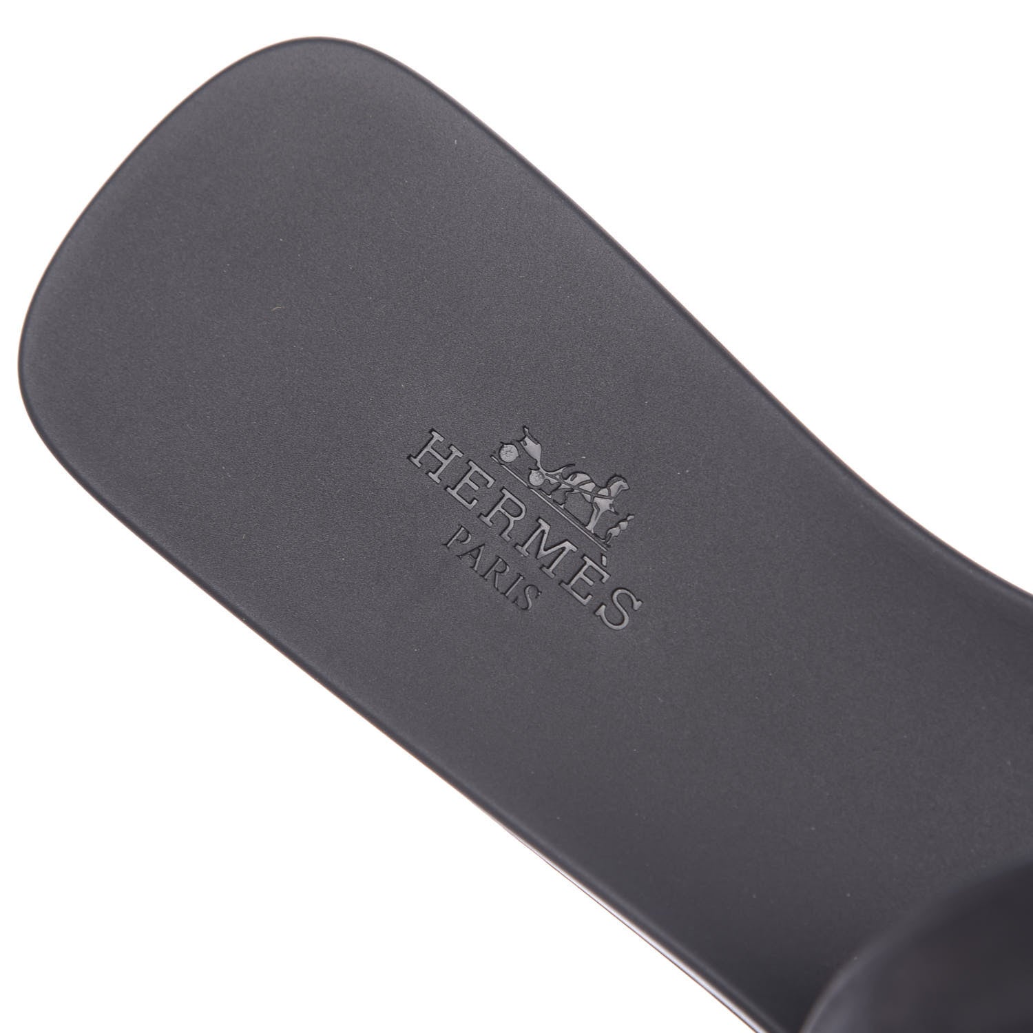 Hermes Rubber Aloha Sandals 38 Black 8 of 9