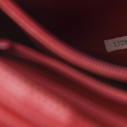 Chanel Lambskin Quilted Shoulder Bag Red 7 of 15