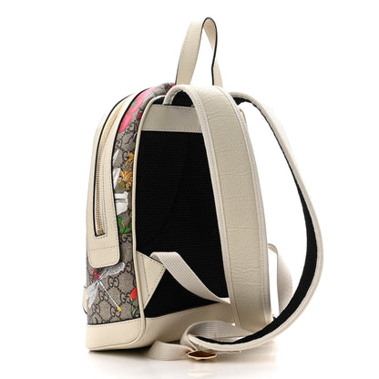 Gucci GG Supreme Monogram Flora Web Small Ophidia Day Backpack White 3 of 11
