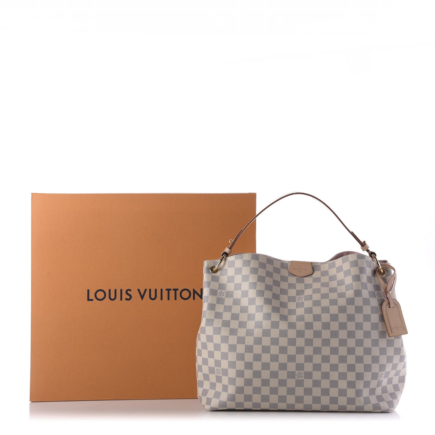 Damier Azur Graceful MM Rose Ballerine