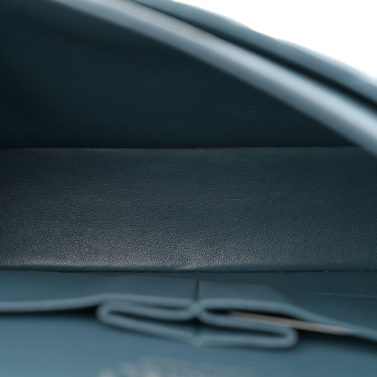 Lambskin Quilted Medium Double Flap Blue