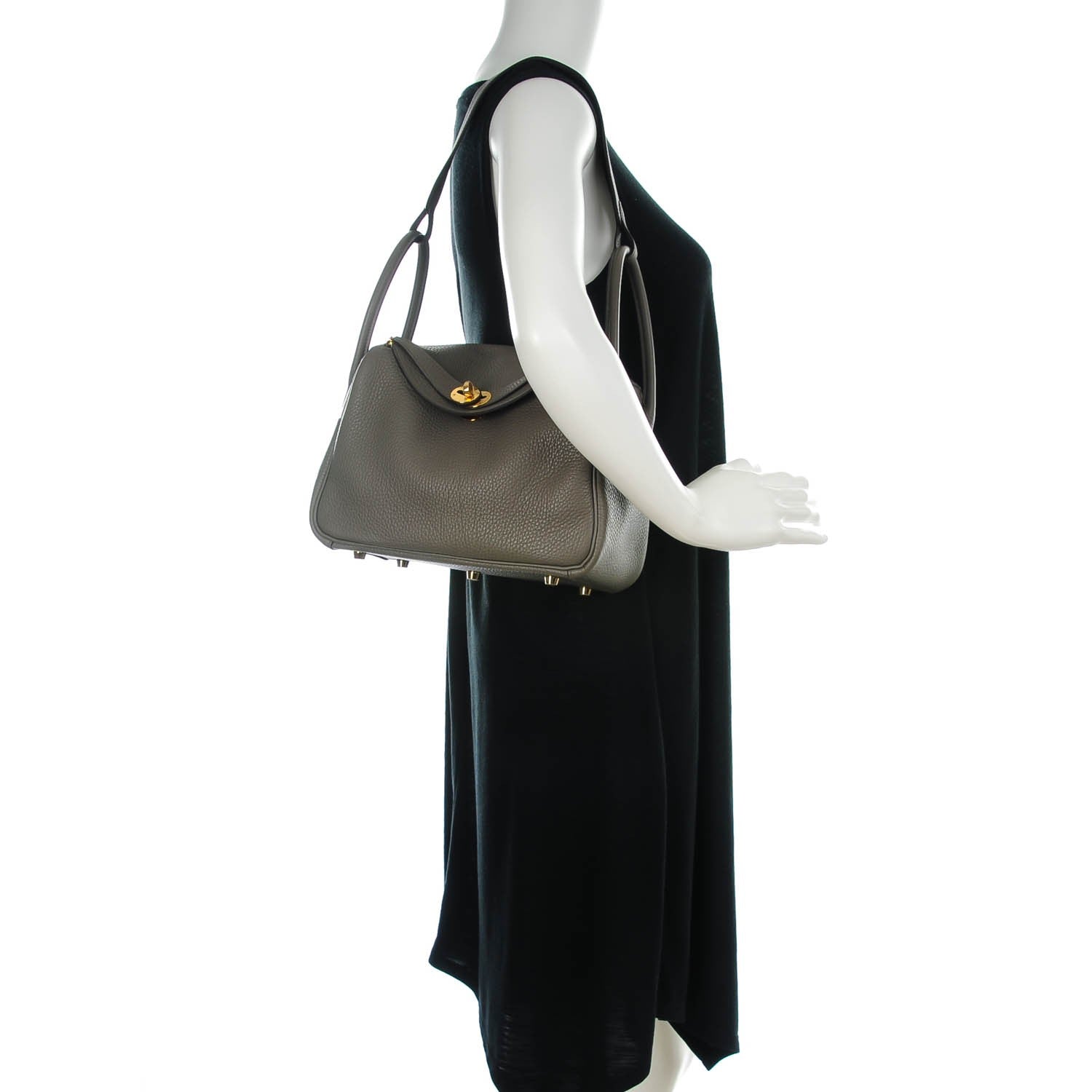 Hermes Taurillon Clemence Lindy 26 Etain 2 of 11