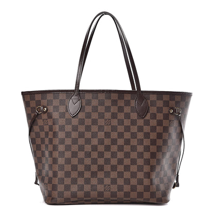 Louis Vuitton Damier Ebene Neo Neverfull MM Rose Ballerine 1 of 17