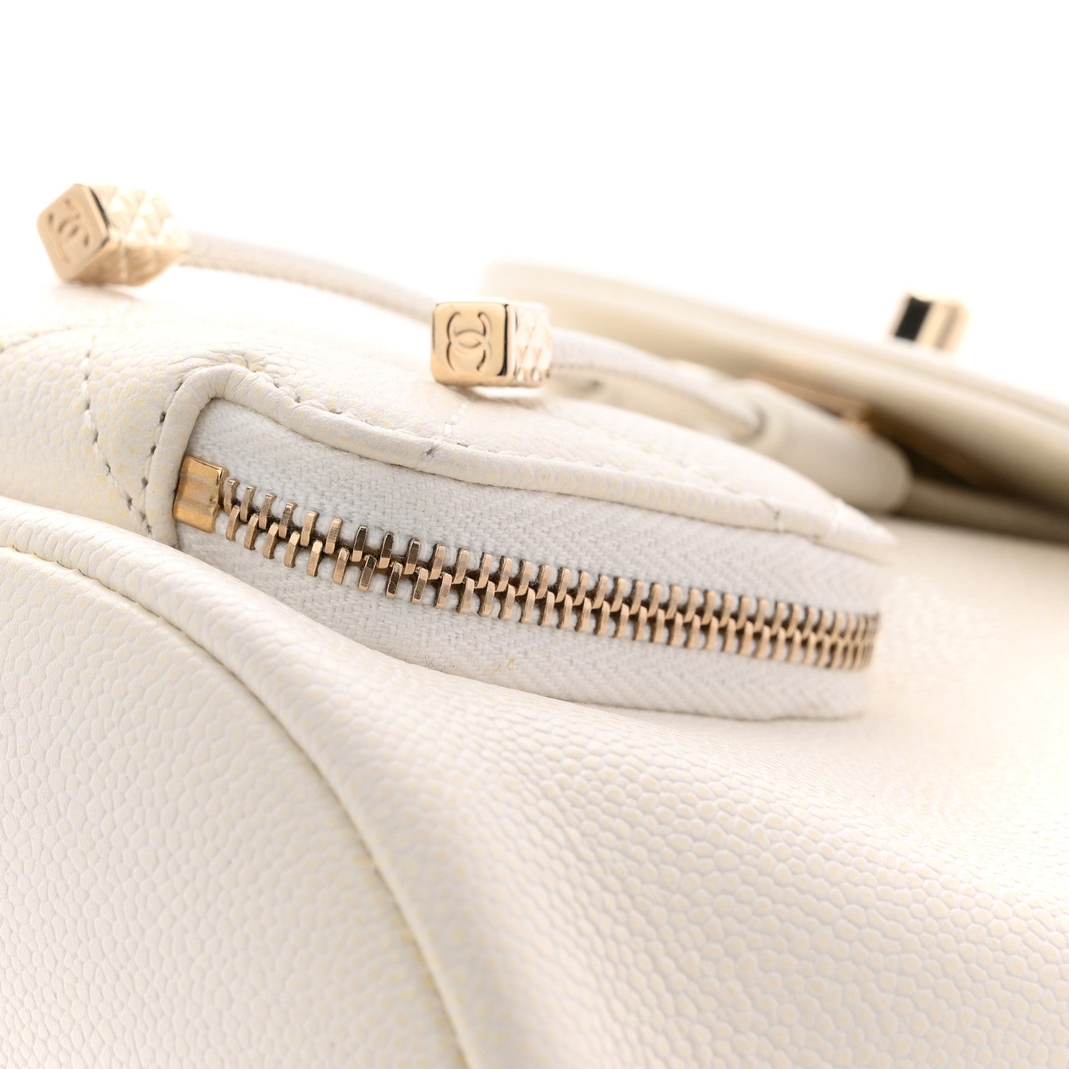 Chanel Caviar Quilted Mini Business Affinity Backpack White 12 of 12