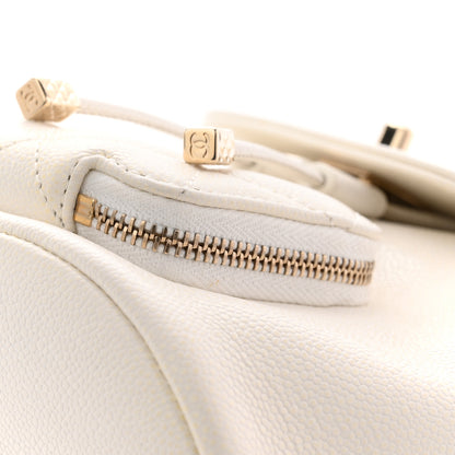 Chanel Caviar Quilted Mini Business Affinity Backpack White 12 of 12