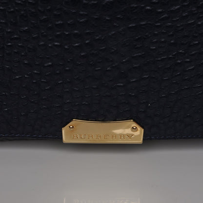 Burberry Signature Grain Large Mildenhall Shoulder Bag Blue 6 of 10