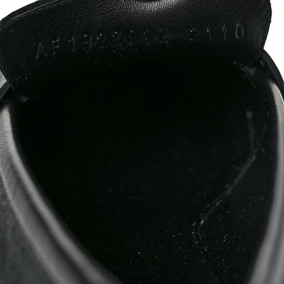 Hermes Goatskin Womens Royal Loafers 36.5 Black 8 of 9
