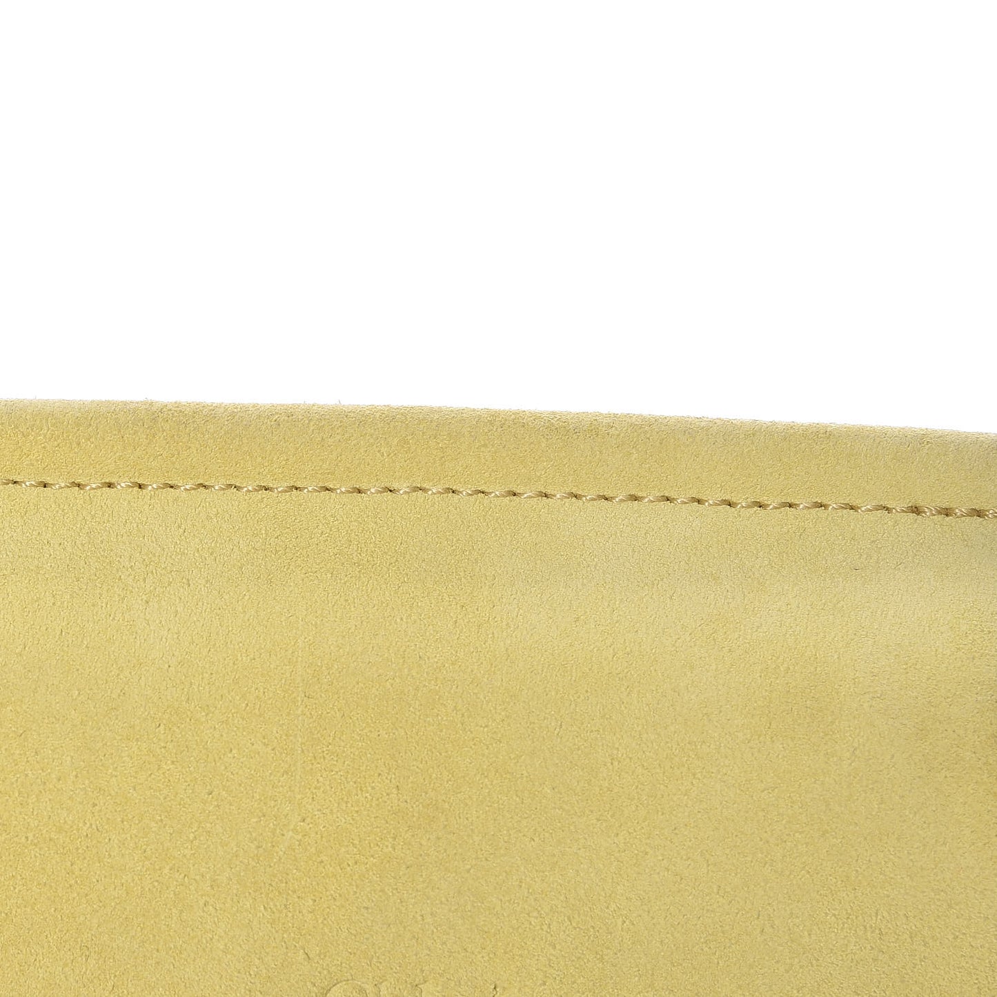 Suede Calfskin Mini Faye Bracelet Bag Lemonade