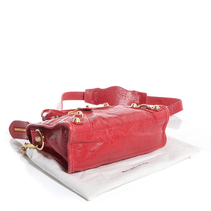 Balenciaga Agneau Giant 12 Gold Hardware Mini City Rouge Cardinal 5 of 12