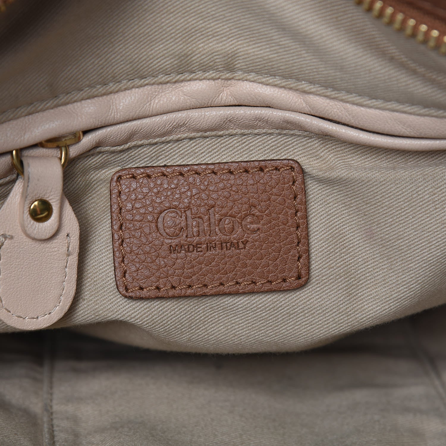 Chloe Calfskin Medium Paraty Speculoos Brown 6 of 9