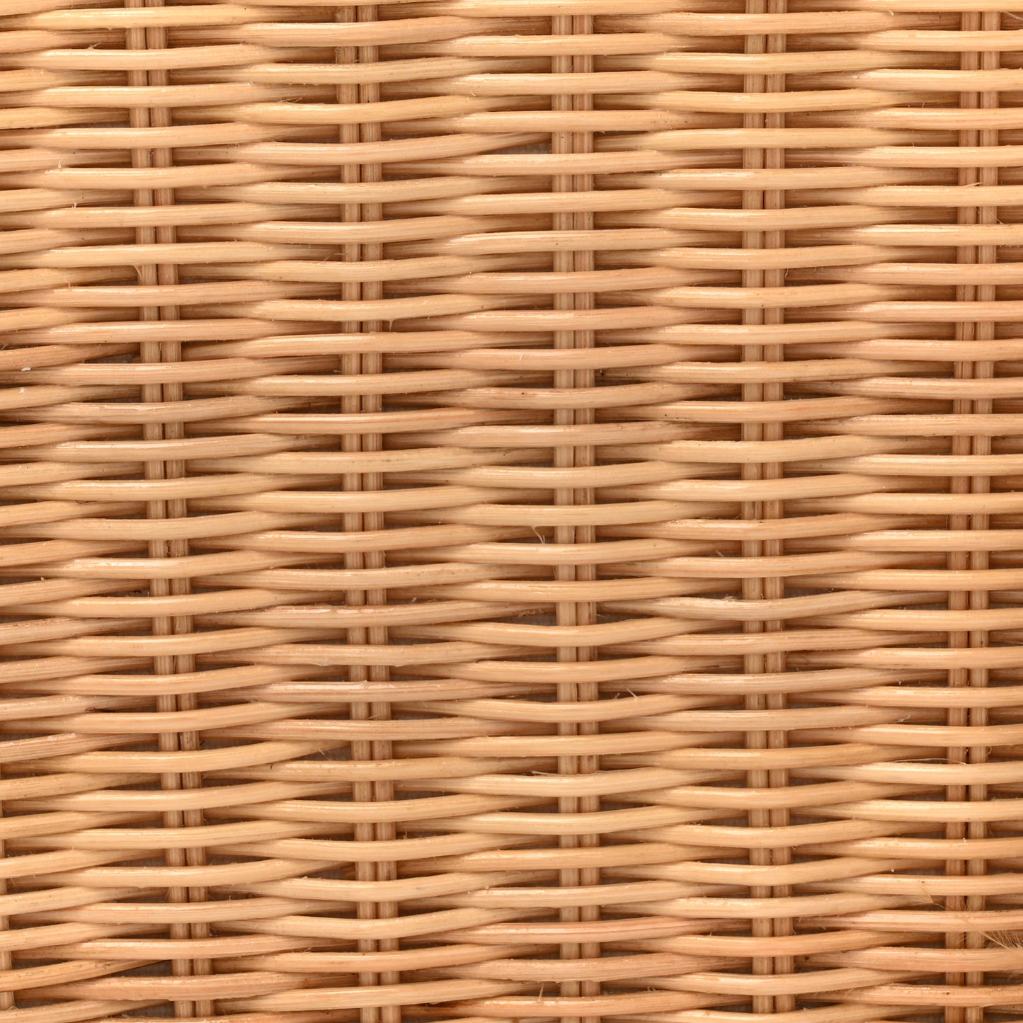 Canvas Wicker Shoulder Bag White Tan