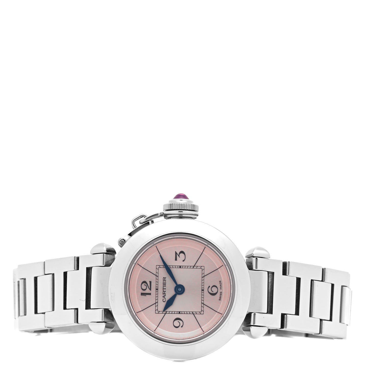 Cartier Stainless Steel 27mm Miss Pasha Quartz Watch Pink 2 of 5