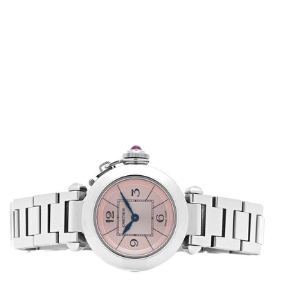 Cartier Stainless Steel 27mm Miss Pasha Quartz Watch Pink 2 of 5