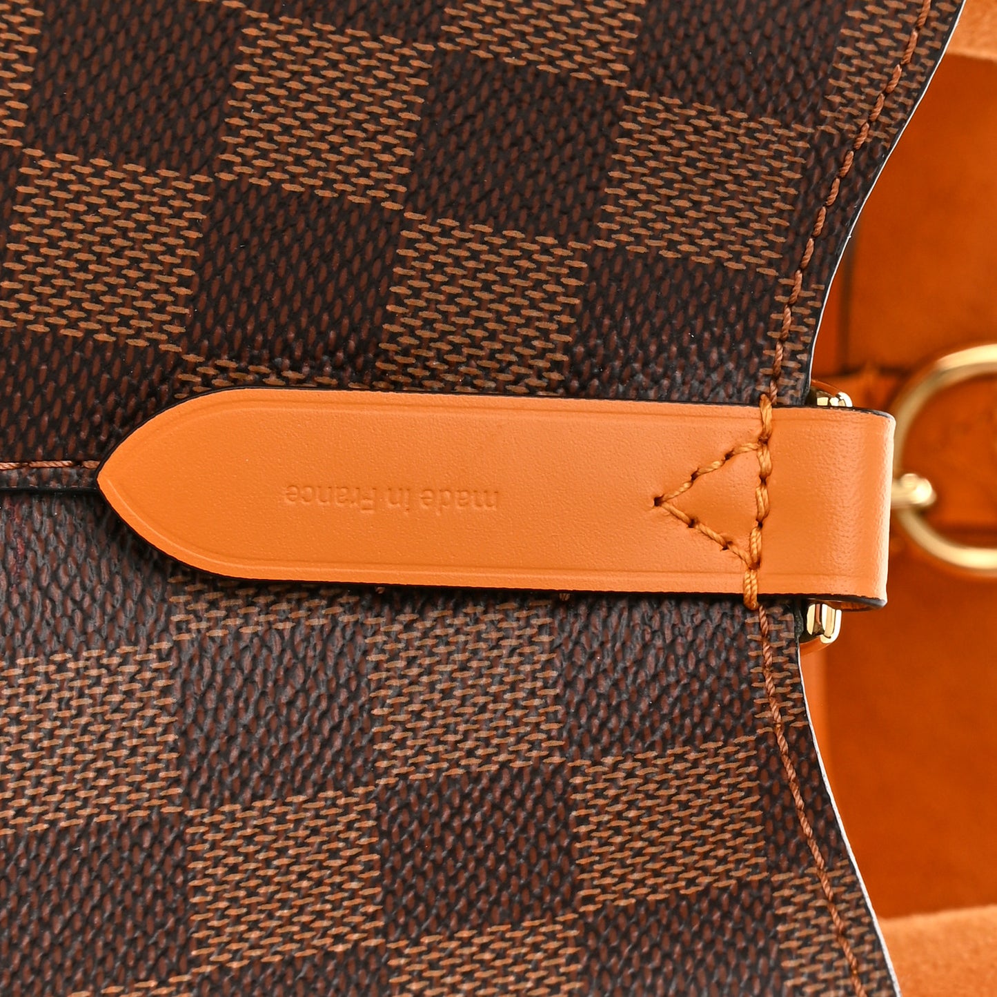 Damier Ebene Neonoe MM Safran