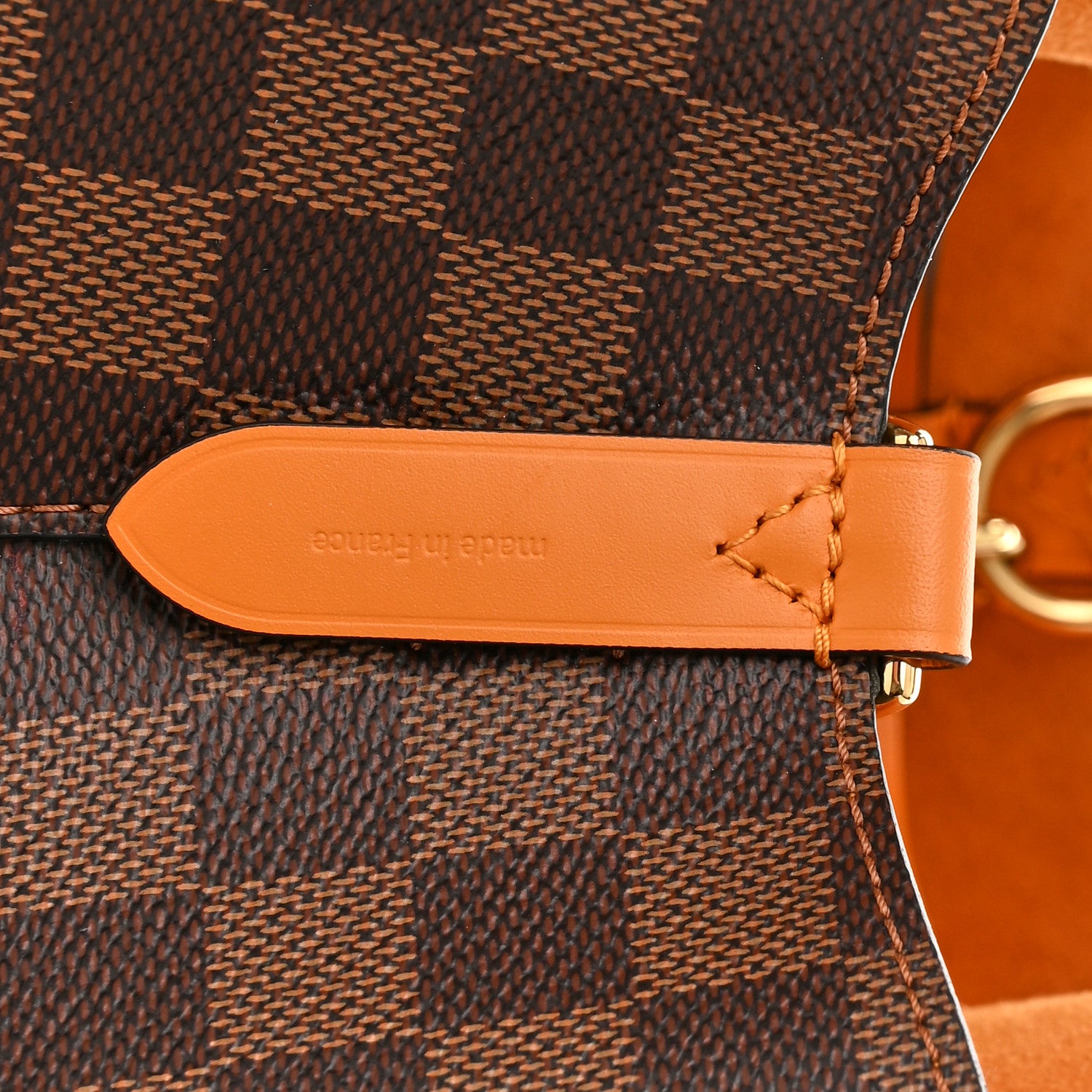 Louis Vuitton Damier Ebene Neonoe MM Safran 6 of 10