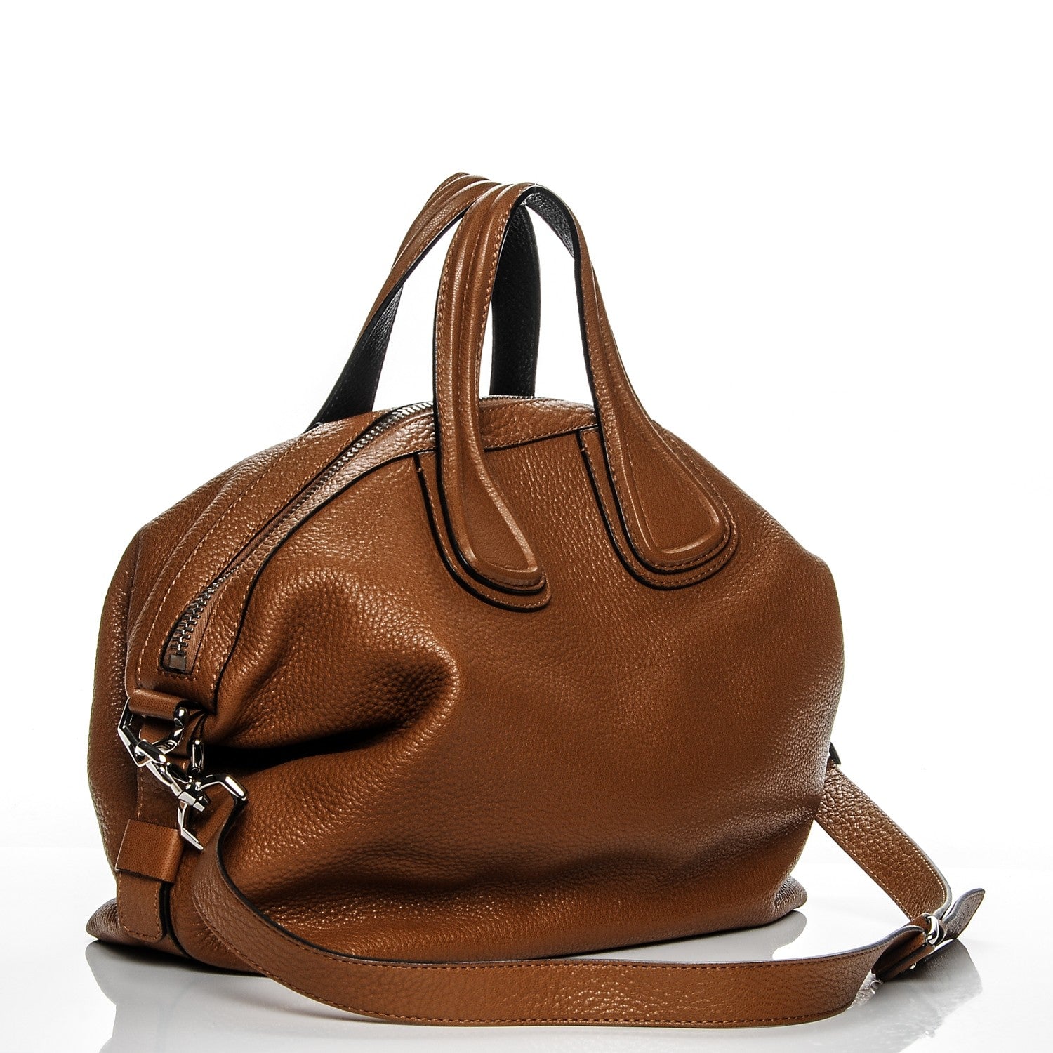Givenchy Pebbled Calfskin Medium Nightingale Pony Brown 3 of 7