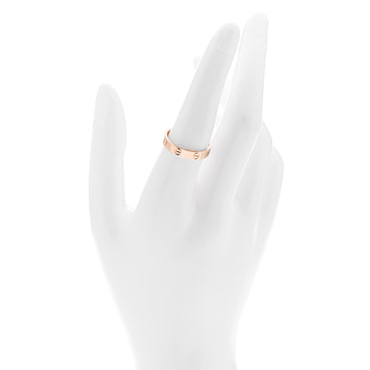Cartier 18K Pink Gold 3.5mm LOVE Wedding Band Ring 55 7.25 2 of 5