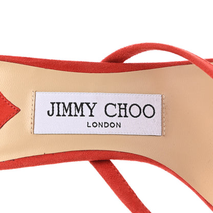 Jimmy Choo Suede Maelie 70 Mule Pumps 35 Red 7 of 7