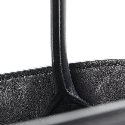 The Row Polished Saddle Calfskin Soft Margaux 12 Black 11 of 11