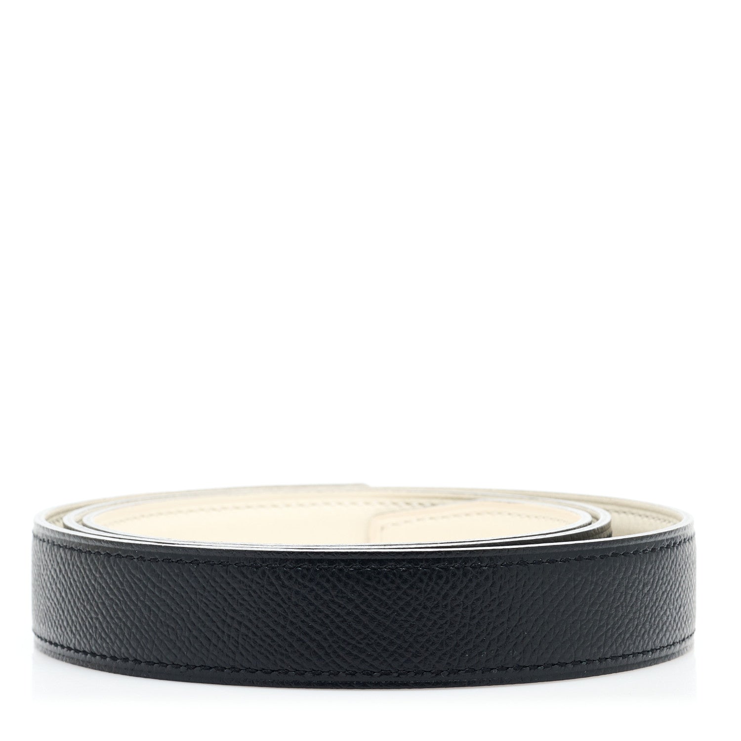 Hermes Epsom Swift 32mm Belt Strap 85 34 Black Craie 2 of 7