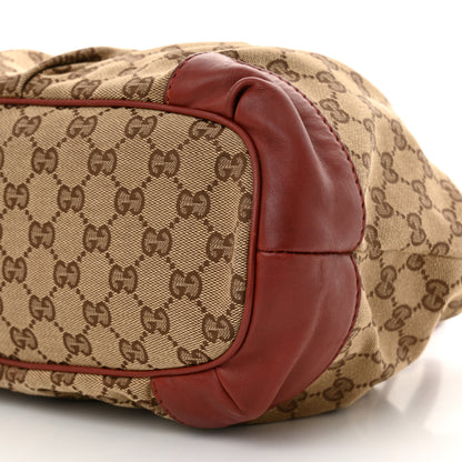 Gucci Monogram Medium Sukey Top Handle Dark Red 10 of 19